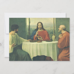 Jantar Antigo em Emaús com Jesus Cristo