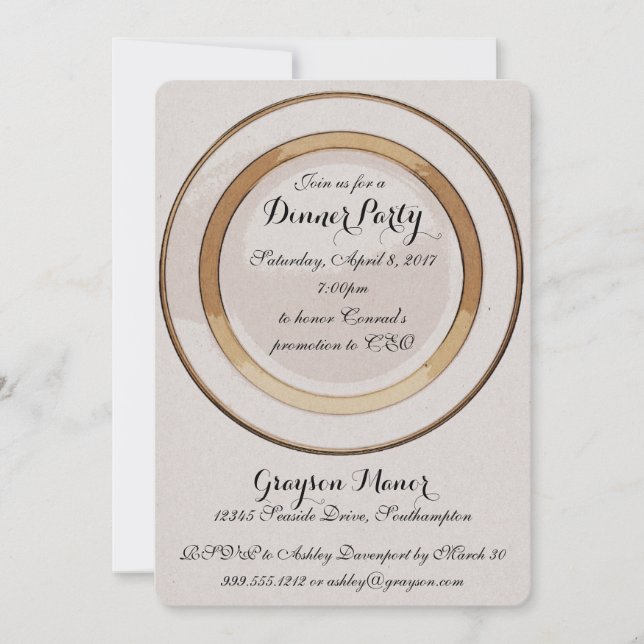 Jantar Convite de festas (Frente)