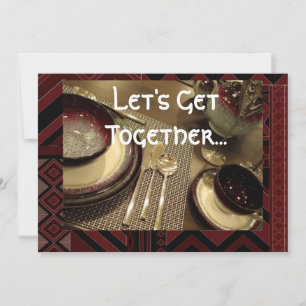 Jantar Convite de festas