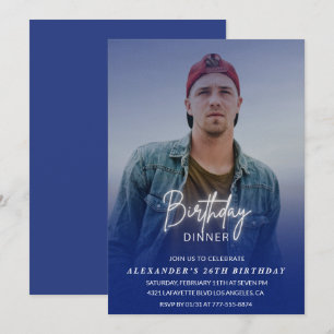 Jantar de aniversário Convite de 26º aniversário F