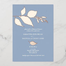 Jantar de Ensaios de Casamento em Azul Empoeirado