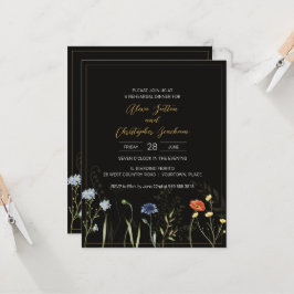 Jantar de Ensaios de Flor Selvagem Boho Botânico M