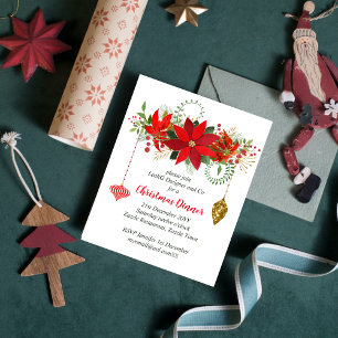 Jantar de Natal com Poinsettia Convida Elegância V