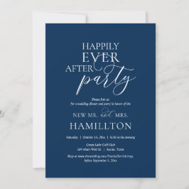 Jantar e Convite de Festa de Casamento Felizes par