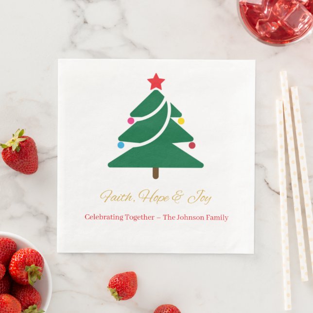 Jantar Guardanapo de papel de Natal com motivos de feriad (Insitu)