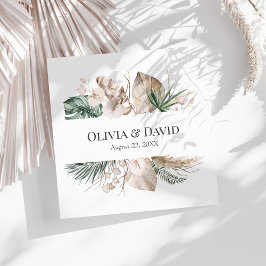 Jantar Guardanapo de Papel Orquídea Tropical de Verão e M