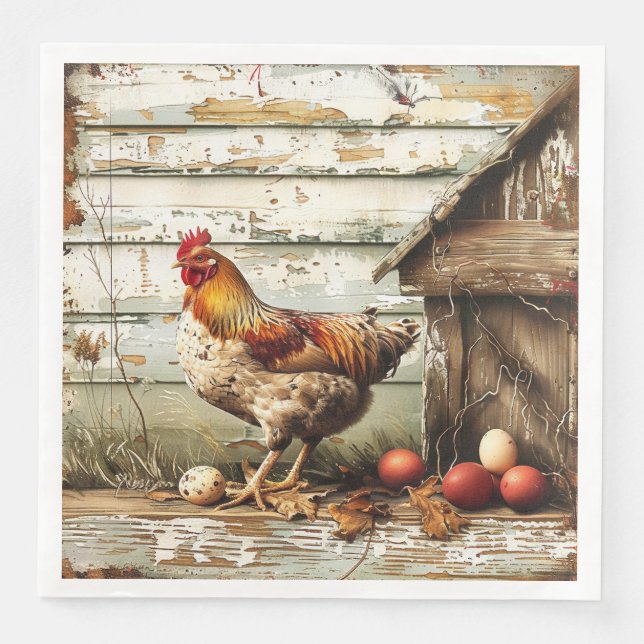Jantar Guardanapo de Papel para Festa Cluckin Good (Frente)