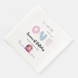 Jantar Guardanapo de papel para festa de 1º aniversário d
