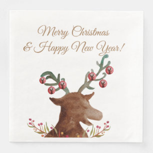 Jantar Natal, guardanapo de papel de ano novo