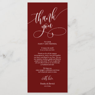 Jante Place Setting Obrigado, Cartões De Caligrafi