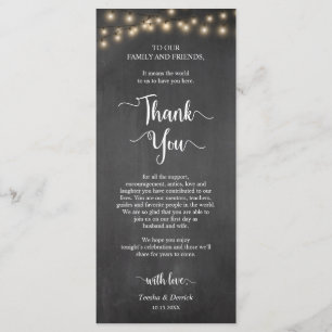 Jante Place Setting Obrigado, Cartões Rústicos