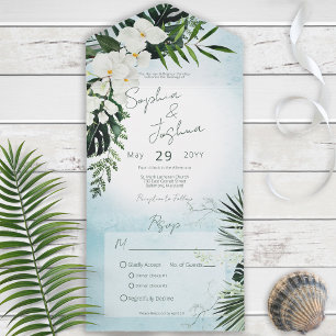 Janto Boho Tropical Verde Moderno Aqua