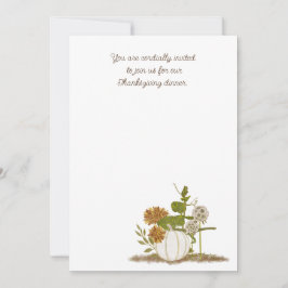 Janto de Ação de Graças Convite Simples, Tamanho: