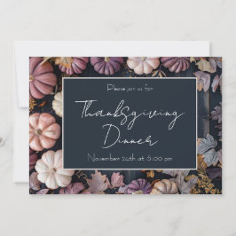 Janto de Ação de Graças Pumpkin Convite Russo