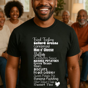 Janto de Ação de Graças Roll Chamar T-Shirt Engraç