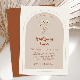 Janto de Amizade Floral Terracotta Convite