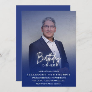 Janto de aniversário 76.º aniversário convite Foto