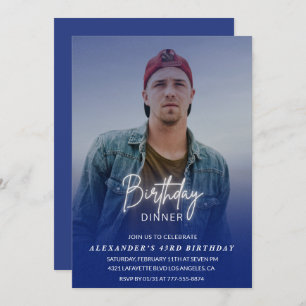 Janto de aniversário Convite para 43 anos Fotograf