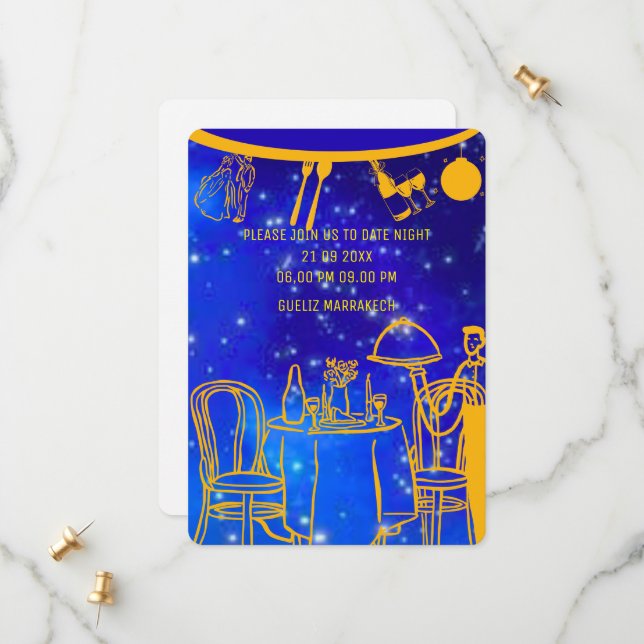 Janto de aniversário digital Modelo de convite, pr (Frente/Verso In Situ)