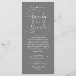 Janto de casamento, Cartões de agradecimentos de d