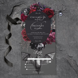 Janto de Casamento de Cinzas Florais de Glam das T