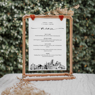 Janto de casamento do Denver Skyline Cartão 5x7