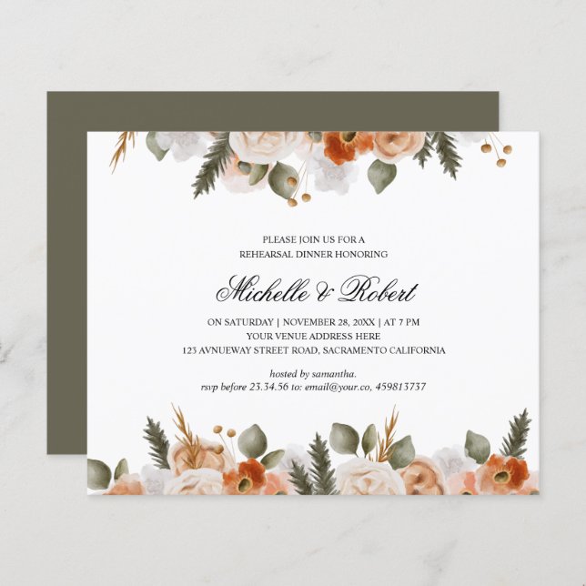 Janto de ensaio de casamento Chic Orange Ivory Mos (Frente/Verso)