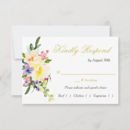 Janto de Ensaio de Casamento Floral de outono RSVP