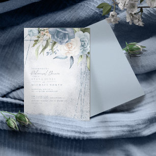Janto de ensaio Floral Sparkles Dusty Blue ID889