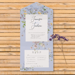 Janto Delicate Boho Wildflower Periwinkle