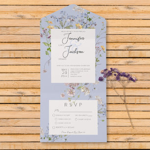 Janto Delicate Boho Wildflower Periwinkle