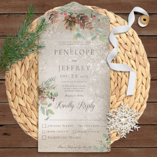 Janto Dourado Moderno Pinecone & Berries