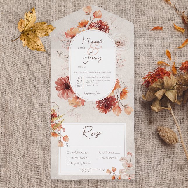 Janto Floral de Creme Afetado Boho (Criador carregado)