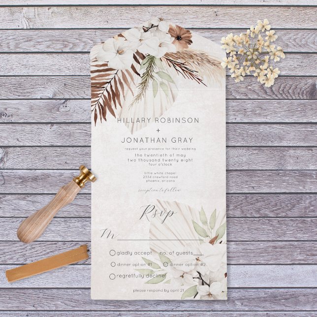 Janto Floral Moderno Neutral Boho (Criador carregado)
