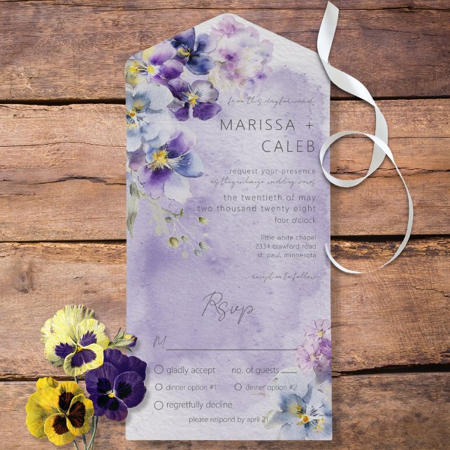 Janto Floral Moderno Purple & Yellow (Criador carregado)