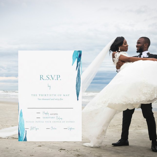 Janto Foliage Turquoise RSVP (Criador carregado)