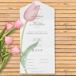 Janto Moderno Solo de Tulipas Cor-de-Rosa Esmagada
