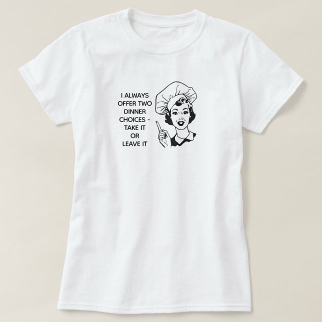 Janto Retro Funny Escolhas T-Shirt (Frente do Design)