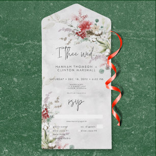 Janto Rustic Red Winter Berries & Boho Cotton