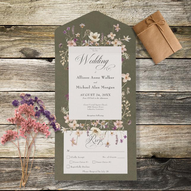 Janto Rustic Sage Green Wildflower (Criador carregado)