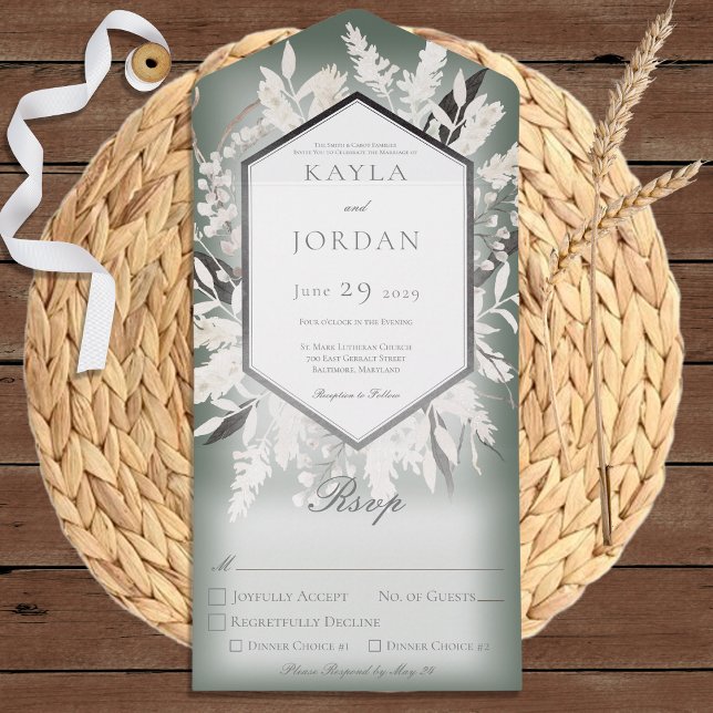 Janto Verde Boho Dried Grass Wreath Sage (Criador carregado)