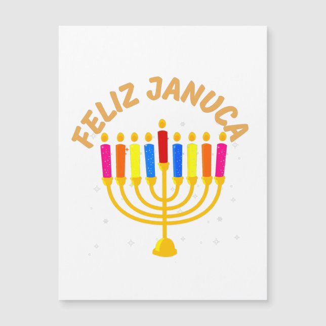 Januca, Feliz Januca, Menorah, Masada, Janucia (Frente)