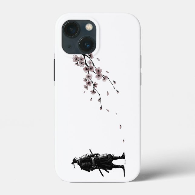 Japanese Ink Art Samurai & Sakura (Verso)