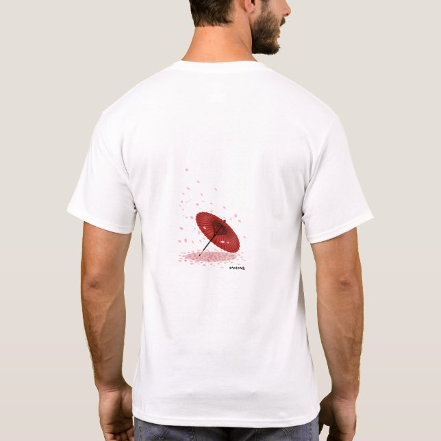 Japanese "Kimono style" design T-shirt (Verso)