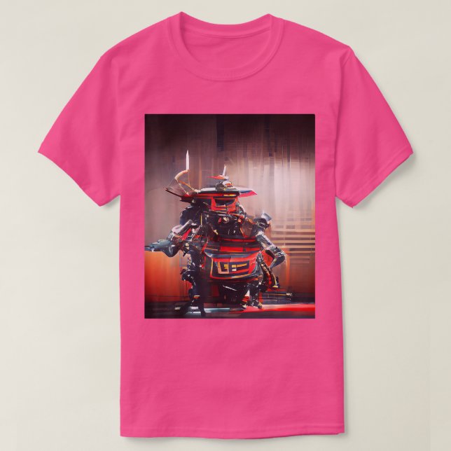 Japanese Samurai CyberPunk Graphic T-Shirt (2) (Frente do Design)