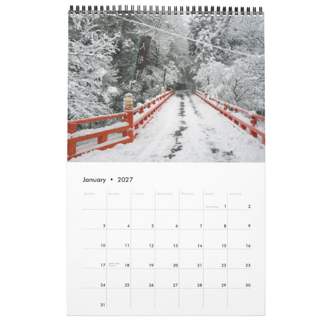 Japão no calendário vermelho (Jan 2027)