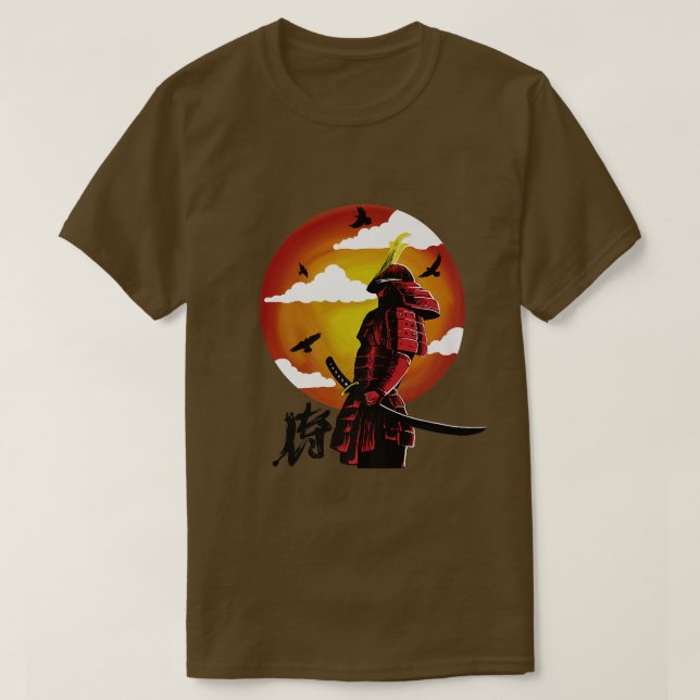 Japão Samurai Bushido Code Premium T-Shirt Copy Co (Frente do Design)