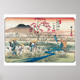Japonês do vintage - impressões de Hiroshige