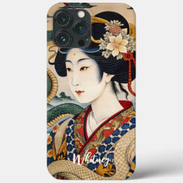 Japonês Geisha Ukiyo e Art Name