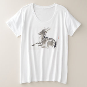 JAPONÊS INICIAIS MAIS TAMANHO ALGODÃO T-SHIRT
